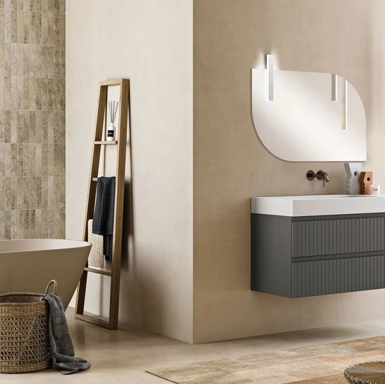 Mobile da Bagno sospeso Artico Antracite di Modo Bluelife