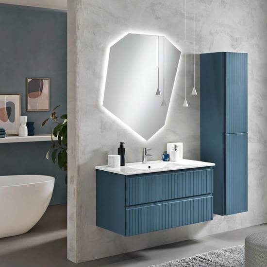 Mobile da Bagno sospeso Artico Blu di Modo Bluelife