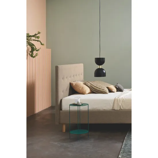 Letto con testiera trapuntata Simplicity More M55 di Dorsal
