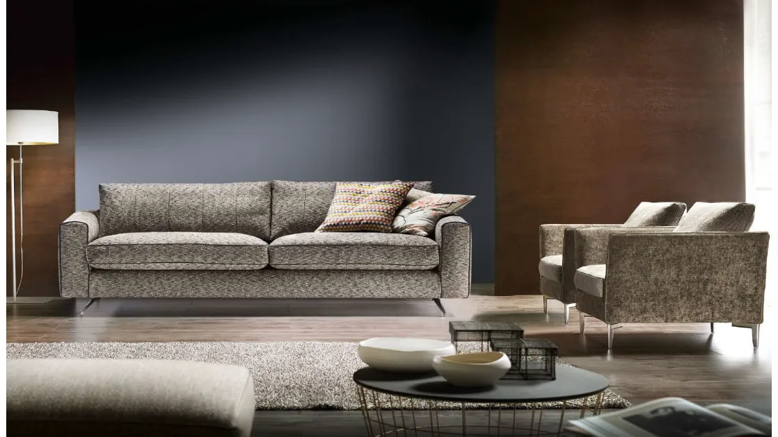Divano lineare Stripe di Cava Divani