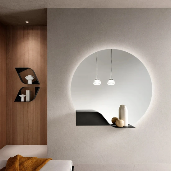 Specchio con mensola Iko di Ikone Casa