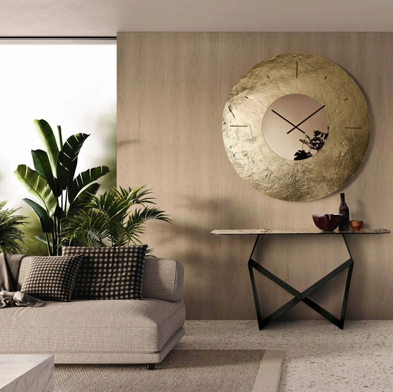 Orologio in vetro fuso martellato Space di Capodarte