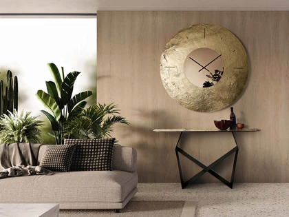 Orologio in vetro fuso martellato Space di Capodarte