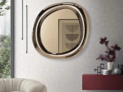 Specchio sagomato con cornice curva Move di Capodarte