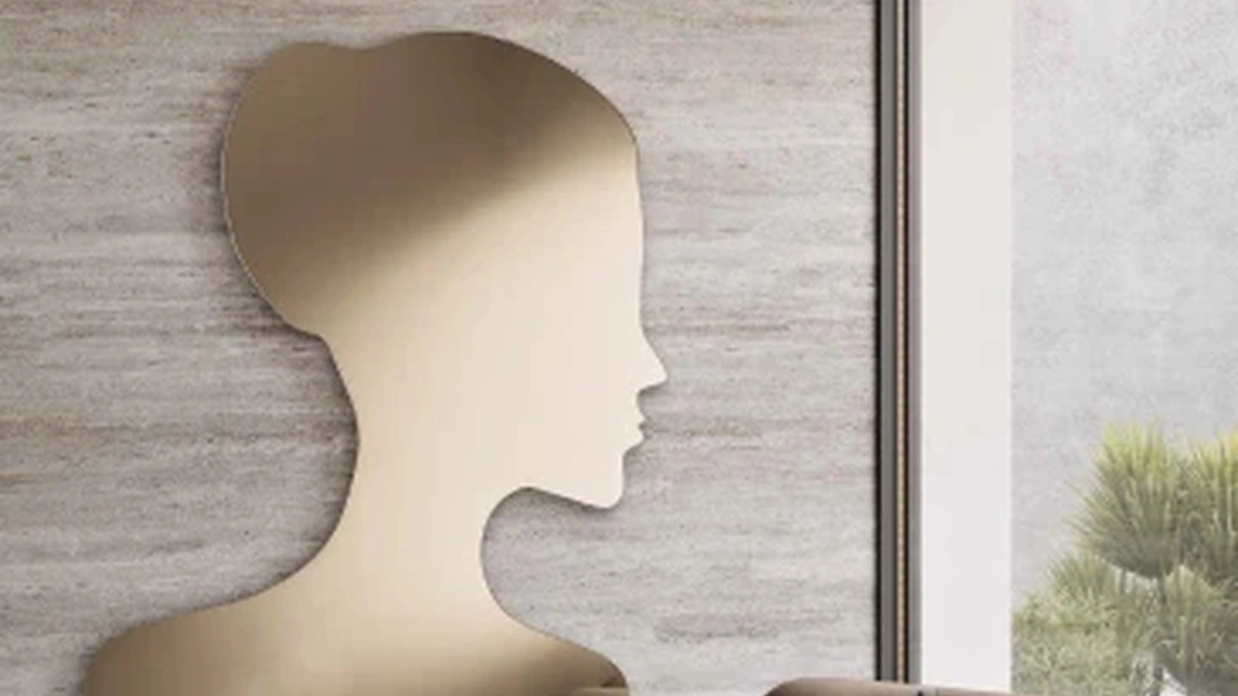 Specchio scultura Skin di Capodarte