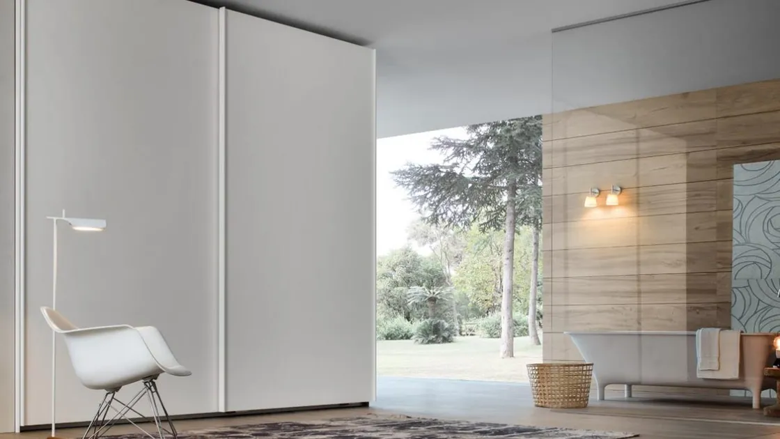 Armadio Arizona con ante scorrevoli laccato opaco di Giellesse