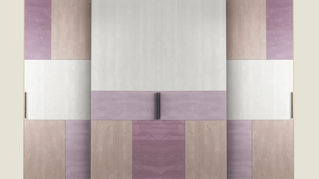 Armadio con ante scorrevoli moderno Tetris di Callesella