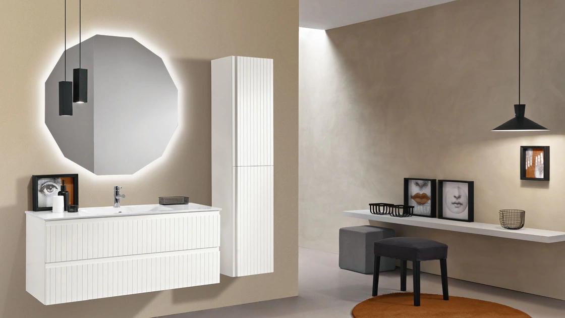 Mobile da Bagno sospeso Artico Bianco di Modo Bluelife