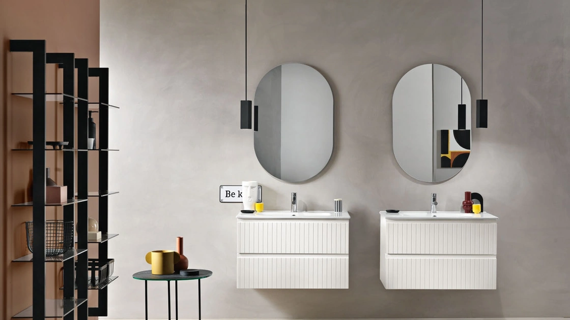 Mobile da Bagno sospeso Artico Bianco di Modo Bluelife