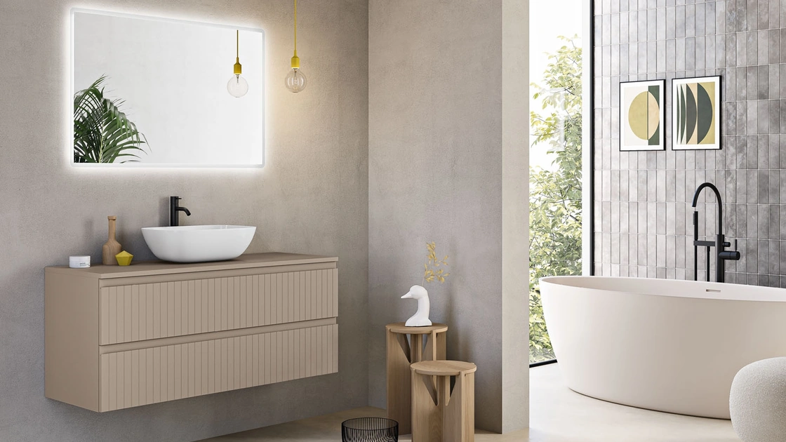 Mobile da Bagno sospeso Artico Tortora di Modo Bluelife