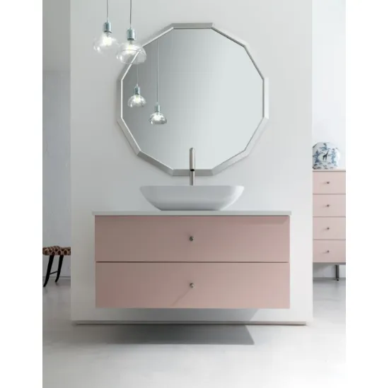 Mobile da Bagno sospeso in laccato opaco B201 BD018 di Compab