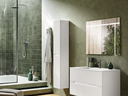 Mobile da Bagno Balos Bianco Lucido di Modo Bluelife
