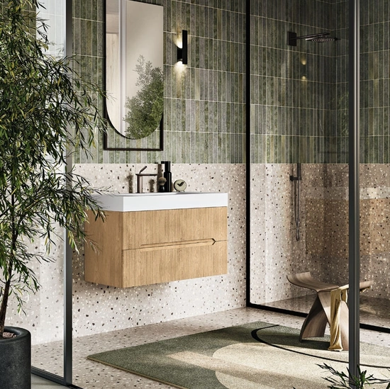 Mobile da Bagno sospeso Balos Rovere Chiaro di Modo Bluelife