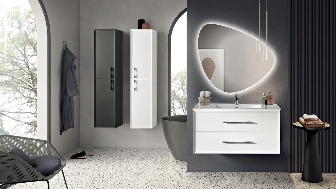 Mobile da Bagno sospeso Classic Bianco di Modo Bluelife