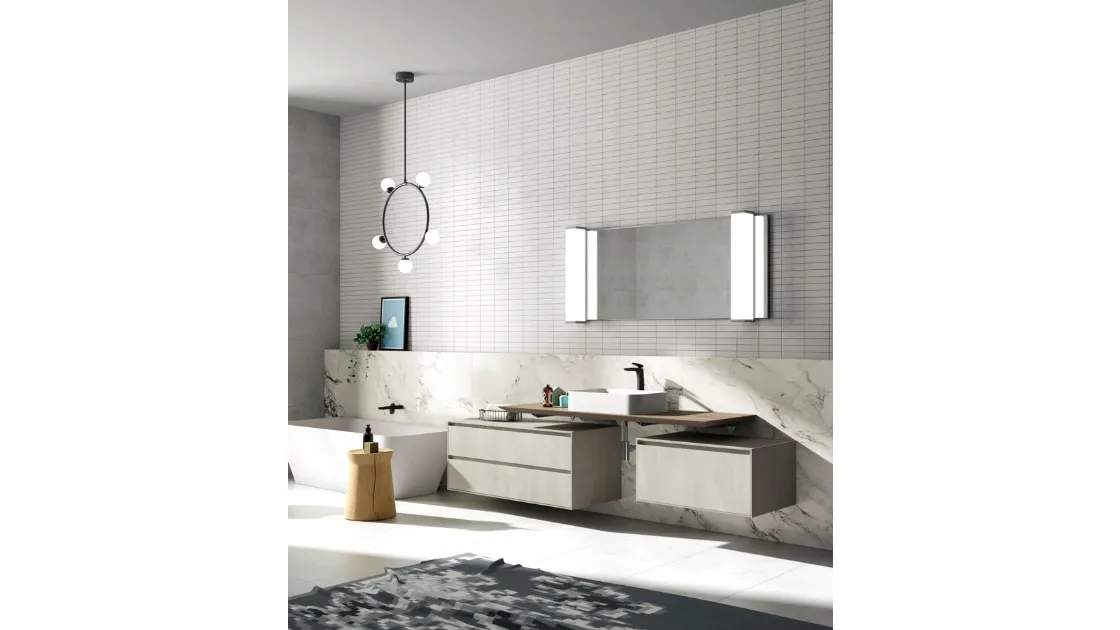 Mobile da Bagno LC Composizione 2 di Puntotre