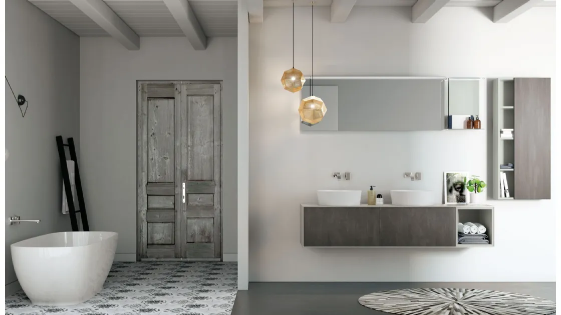 Mobile da Bagno LC Composizione 8 di Puntotre