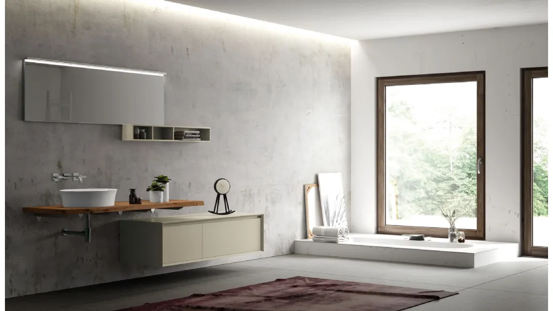 Mobile da Bagno M3 Composizione 120 di Puntotre
