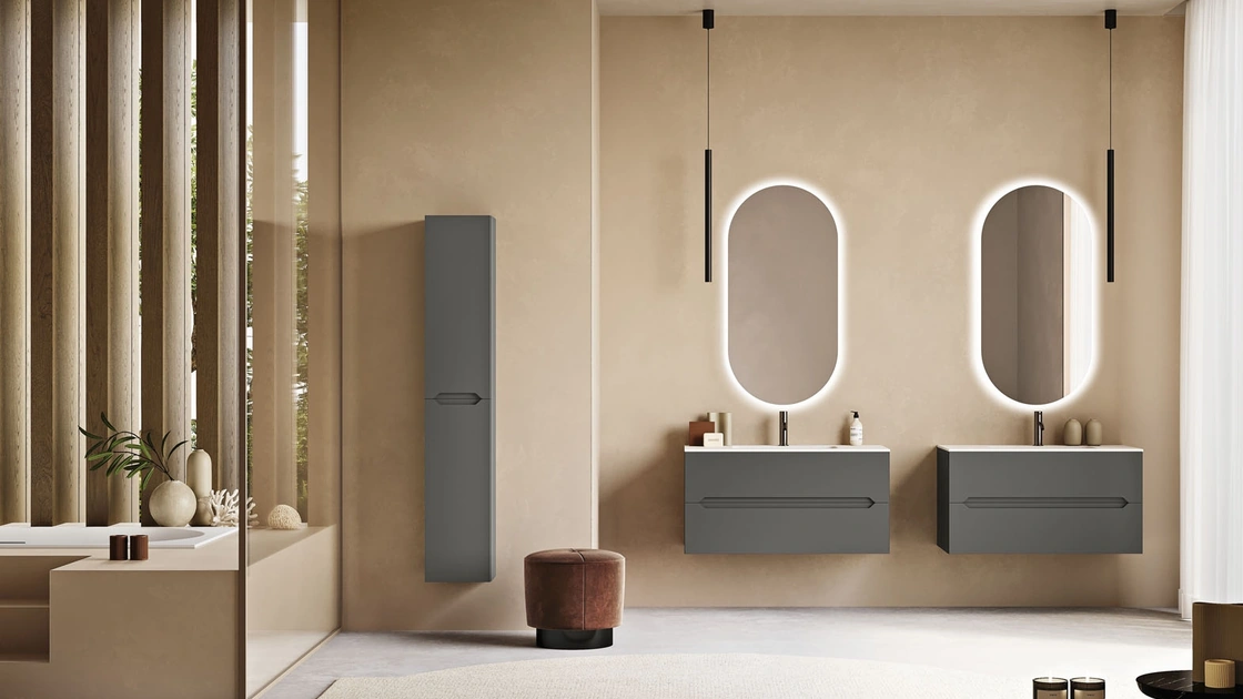 Mobile da Bagno sospeso Malia Antracite di Modo Bluelife