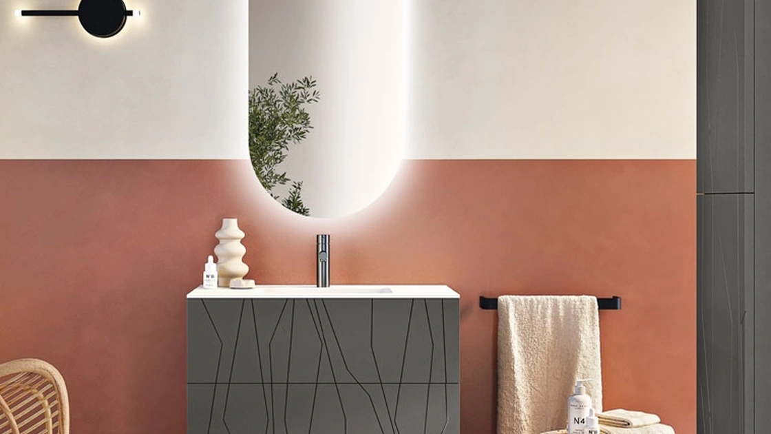 Mobile da Bagno sospeso Minos Antracite di Modo Bluelife