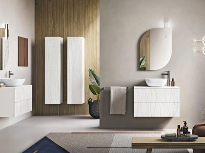 Mobile da Bagno sospeso Minos Bianco di Modo Bluelife