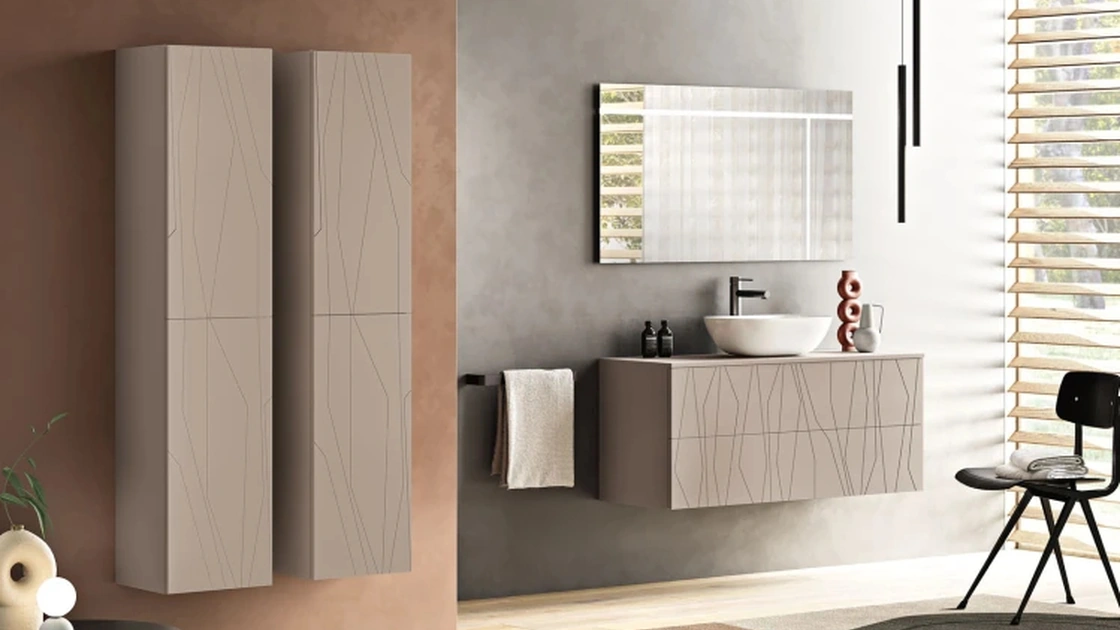 Mobile da Bagno sospeso Minos Tortora di Modo Bluelife