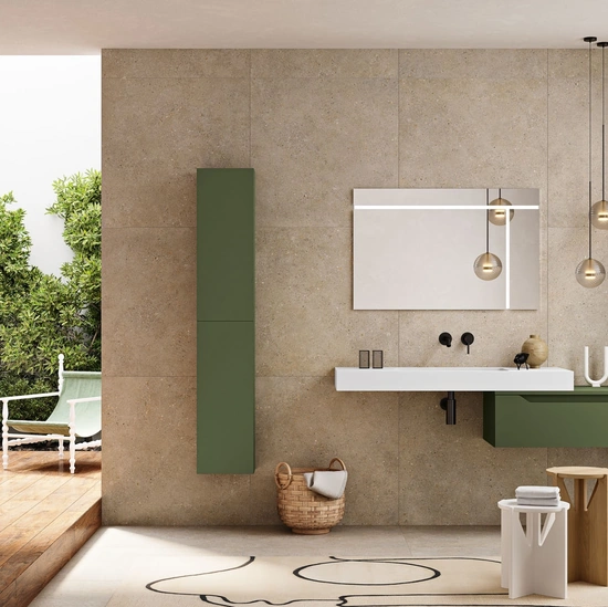 Mobile da Bagno Mixi Verde di Modo Bluelife