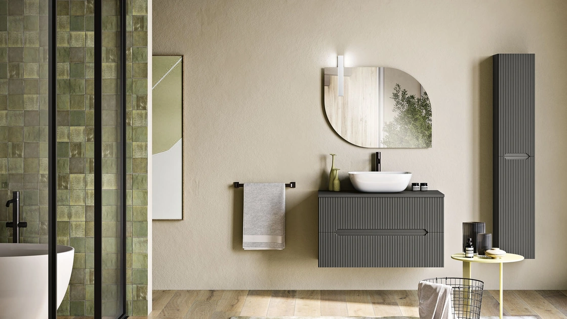 Mobile da Bagno sospeso Balos Antracite di Modo Bluelife