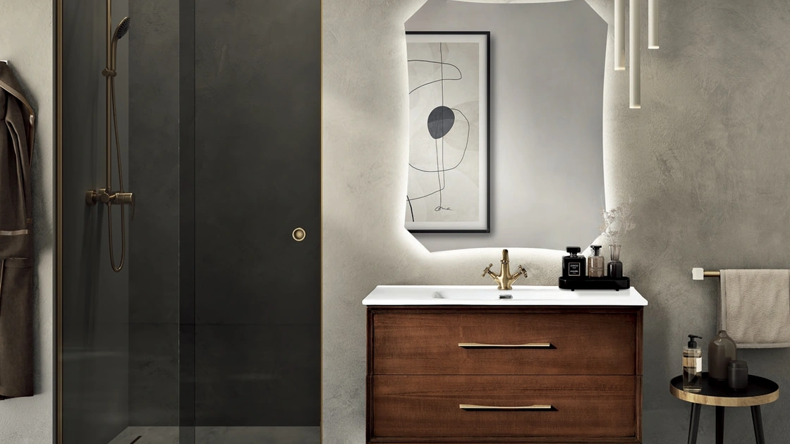 Mobile da Bagno a terra Classic Noce di Modo Bluelife