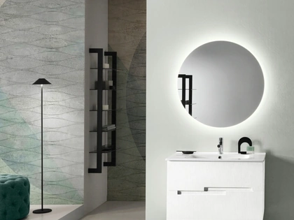 Mobile da Bagno sospeso Righe Larice Bianco di Modo Bluelife