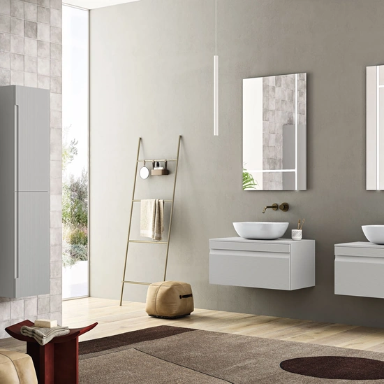 Mobile da Bagno sospeso Rio Grigio Perla di Modo Bluelife
