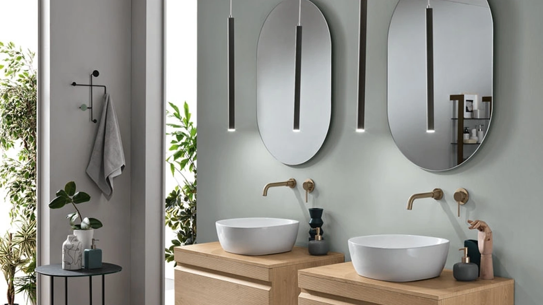Mobile da Bagno sospeso Rio Rovere Chiaro di Modo Bluelife
