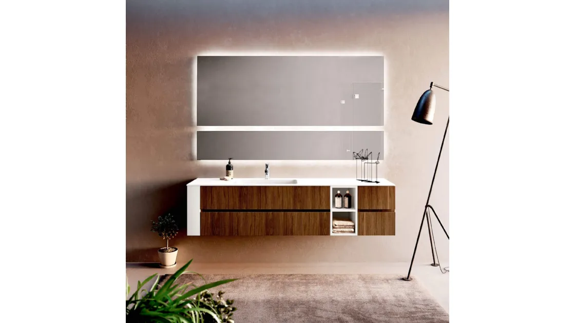 Mobile da Bagno Up Down Composizione 2 di Puntotre