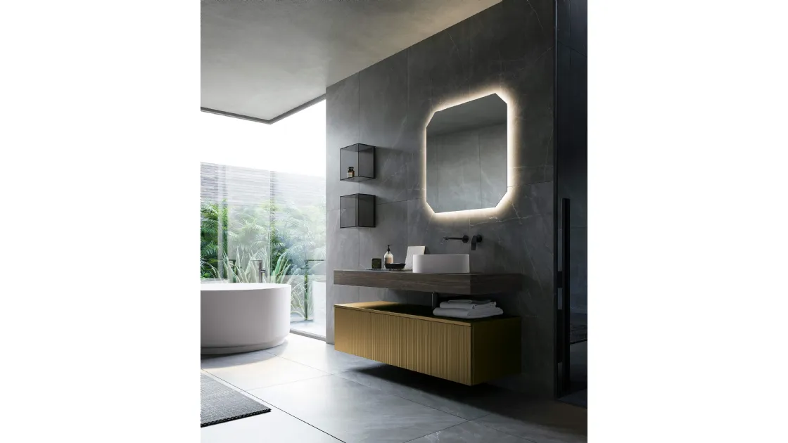 Mobile da Bagno Vertigo Composizione 7 di Puntotre