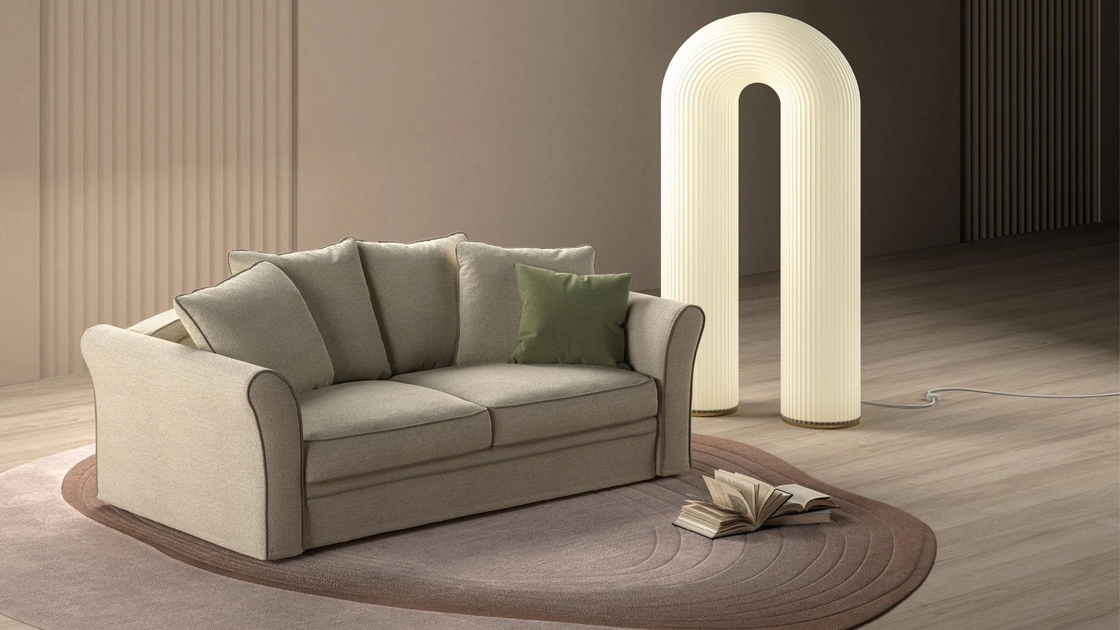 Divano letto classico Airon di Biba Salotti