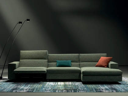 Divano relax con penisola Vision di Biba Salotti