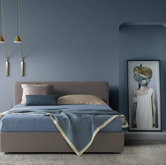 Letto con contenitore Teo di Biba Salotti