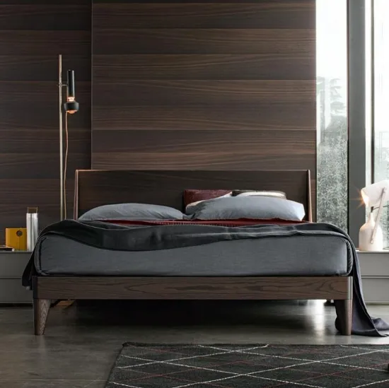 Letto matrimoniale in legno Clark di Giellesse