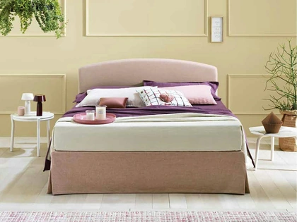 Letto Simplicity Project C30 con testiera arrotondata di Dorsal
