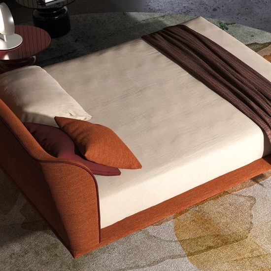 Letto in tessuto Shell di Biba Salotti
