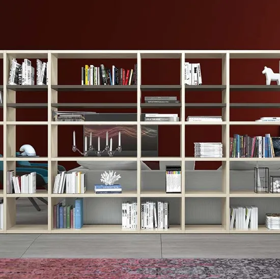 Libreria divisoria dal design semplice e pulito Start Bifacciale di Clever