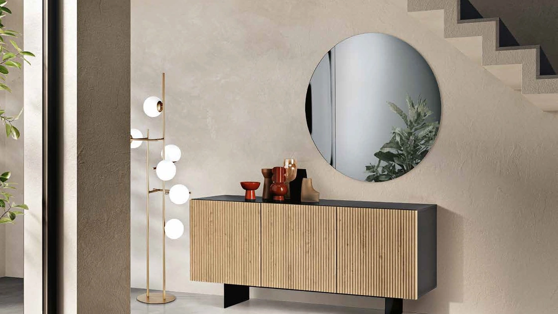 Madia Ronda con ante in MDF Rovere chiaro di Capodarte