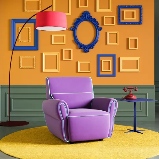 Poltroncina Mariù in tessuto di Egoitaliano