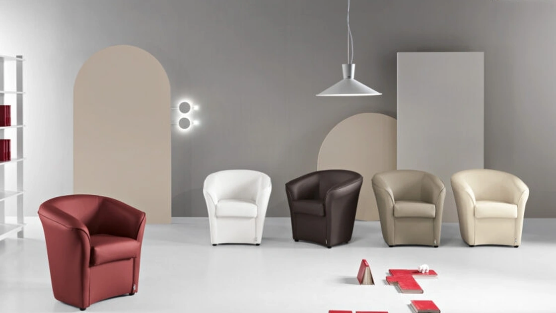 Poltroncina Valentina in Ecopelle di Ikone Casa