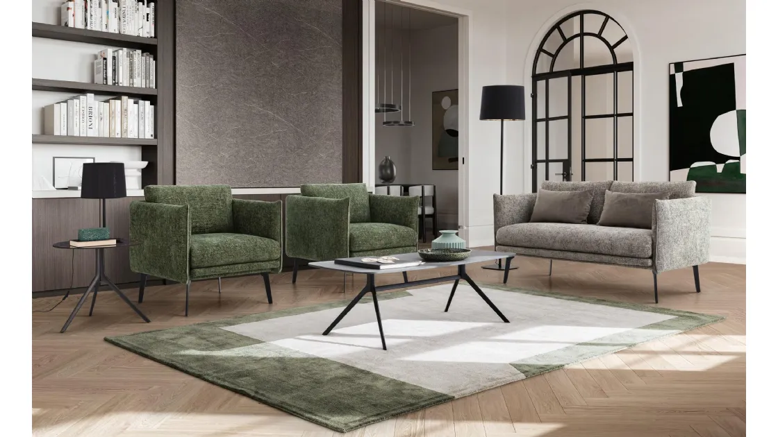 Divano a due posti in tessuto Boon Loveseat di Le Comfort