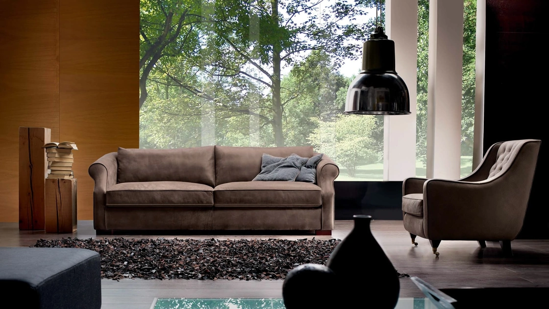 Divano lineare Alexander di Cava Divani