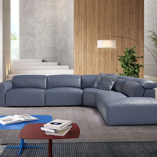 Divano relax in pelle Beverly di Egoitaliano