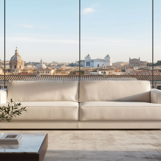 Divano lineare Scott di Cava Divani