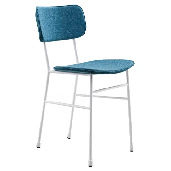 Sedia con schienale e seduta in tessuto Master S M TS di Midj