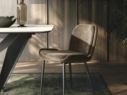 Sedia in tessuto imbottito Mia di Sedit