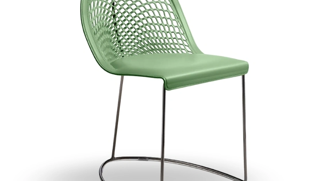 Sedia in cuoio Guapa di Midj